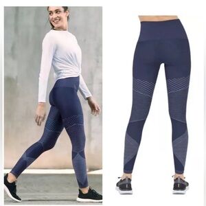 SPANX Seamless Moto Leggings Indigo Blue
